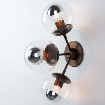 Бра Modo Sconce 3 Globes золотой 