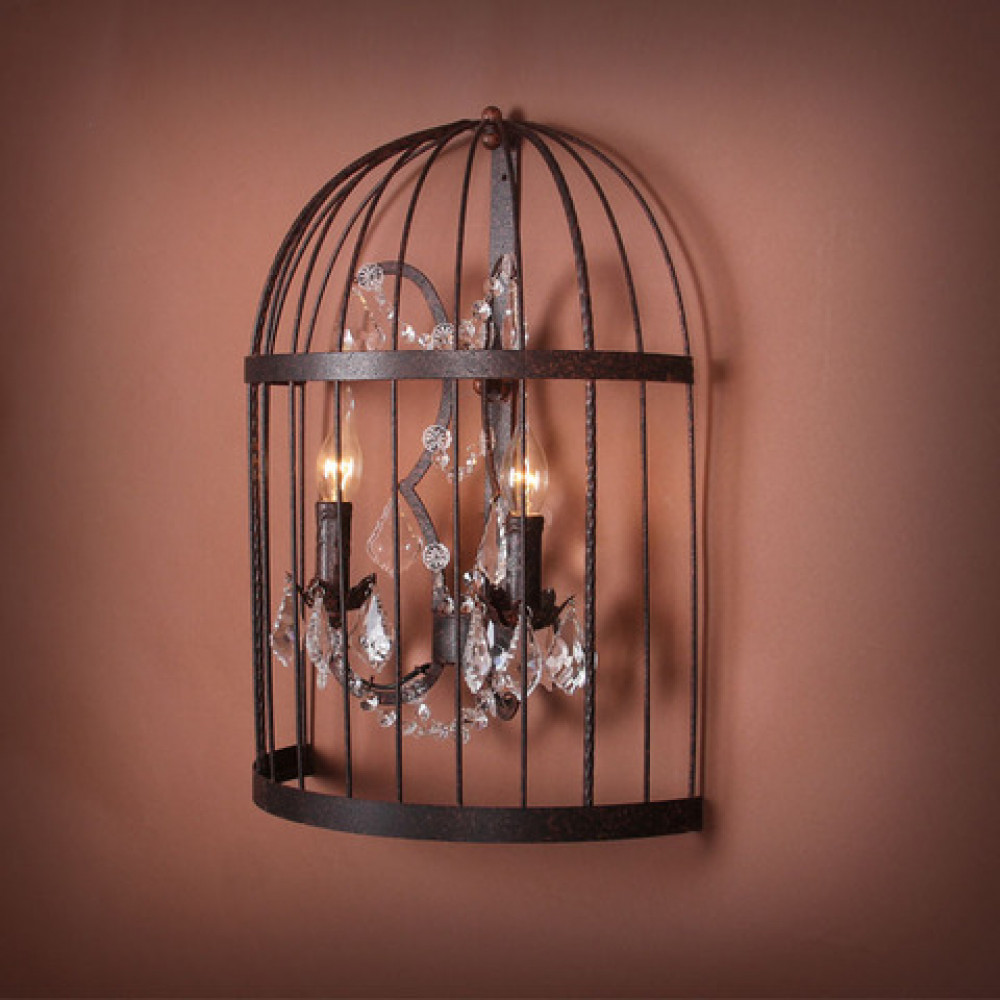 Бра Vintage birdcage 5006–B2 черный  DE30053