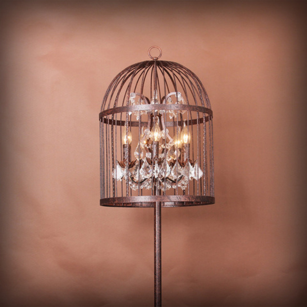 Лампа настольная Vintage birdcage 5006–T5 черный  DE30141