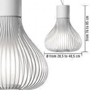 Люстра Chasen D28  H45 красный