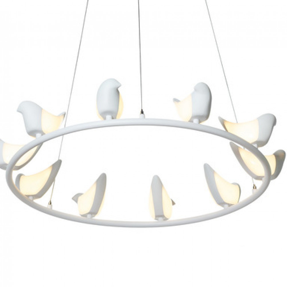 Люстра Creative Bird Chandelier 10R белый  DE14583