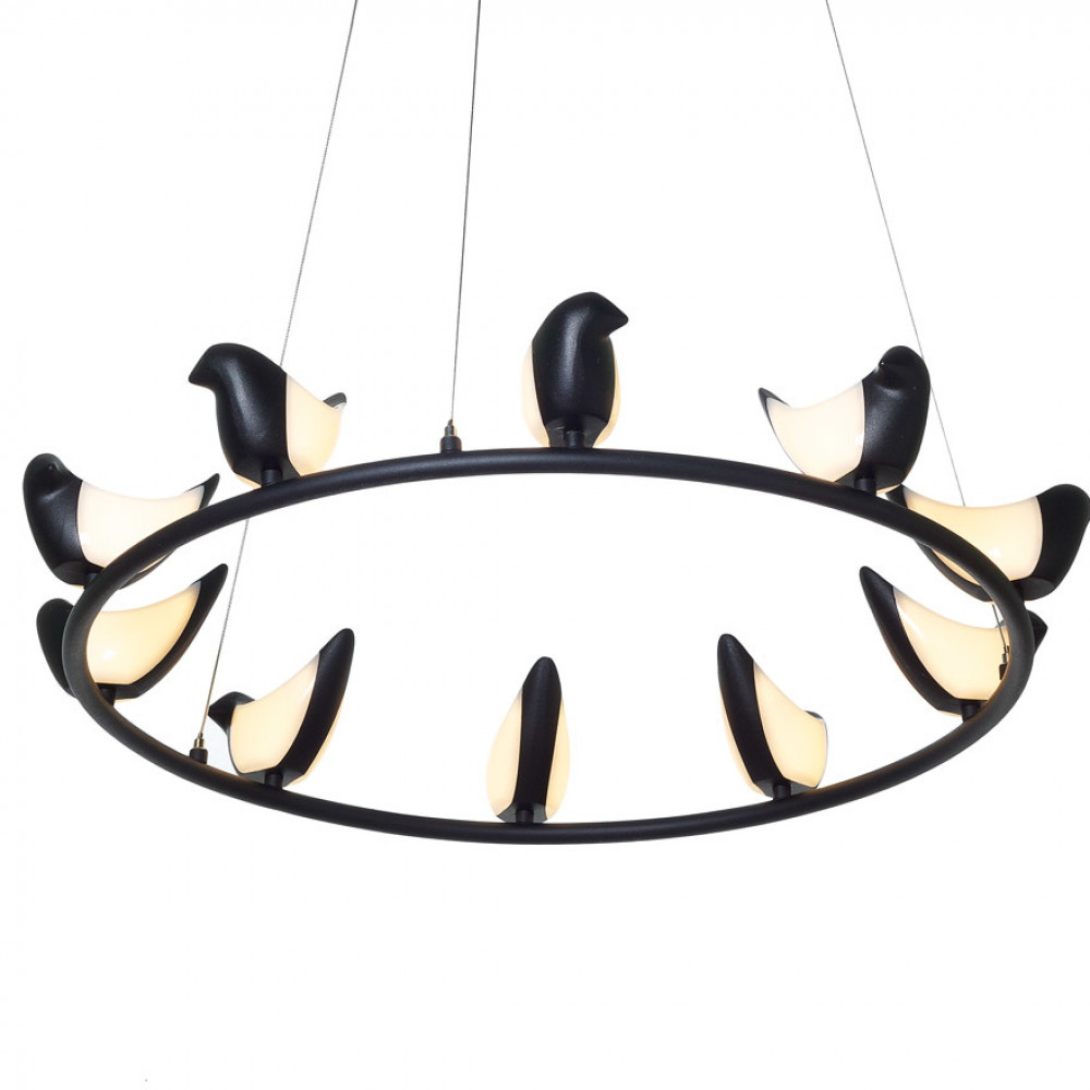 Люстра Creative Bird Chandelier 10R черный  DE14584