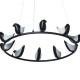 Люстра Creative Bird Chandelier 10R черный  DE14584