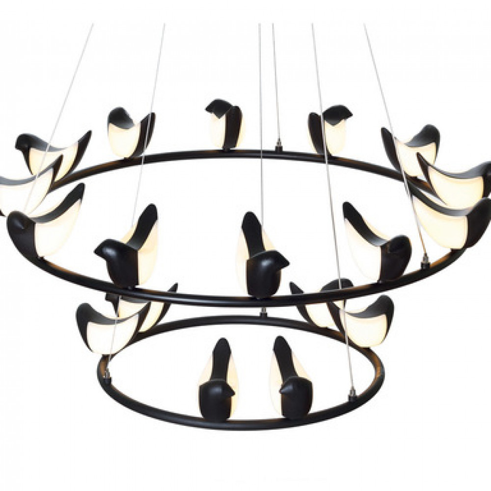 Люстра Creative Bird Chandelier 12+6R белый  DE14585