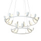 Люстра Creative Bird Chandelier 12+6R черный  DE14586