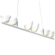 Люстра Creative Bird Chandelier 6L белый  DE14589