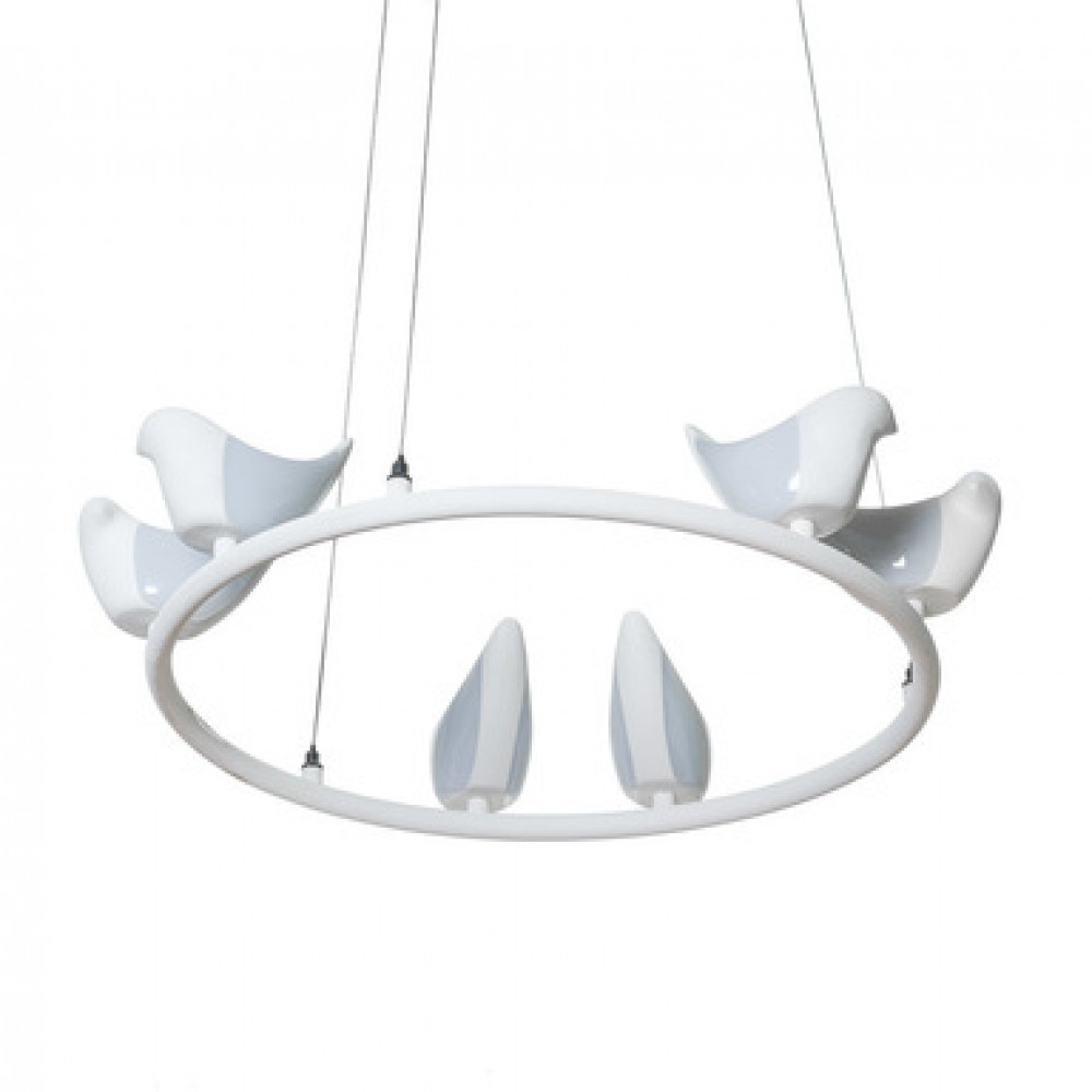 Люстра Creative Bird Chandelier 6R черный  DE14592