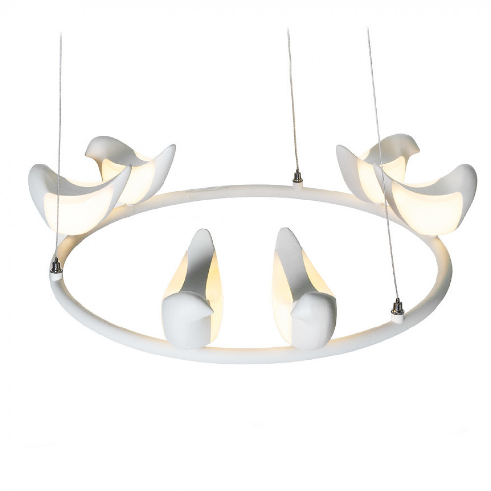 Люстра Creative Bird Chandelier 6R белый  DE14591