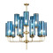 Люстра Glass Tube Chandelier 15 синий 