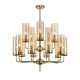 Люстра Glass Tube Chandelier 15 синий  DE18736