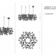 Люстра Heracleum the Big O D105 135 x 0,7Вт золотой DE14732