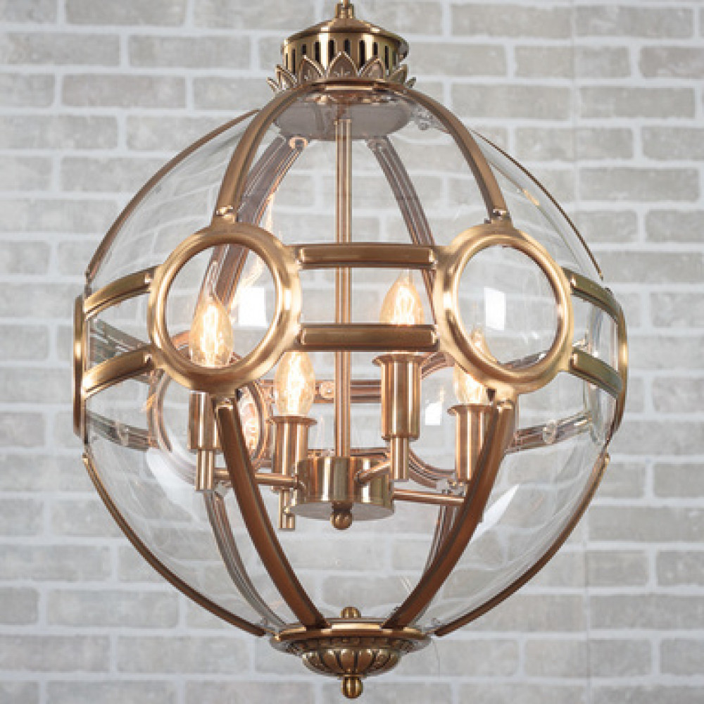 Люстра Lantern Hagerty D43 никель  DE30650