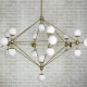 Люстра Modo Chandelier 21 Globes хром белый DE16815