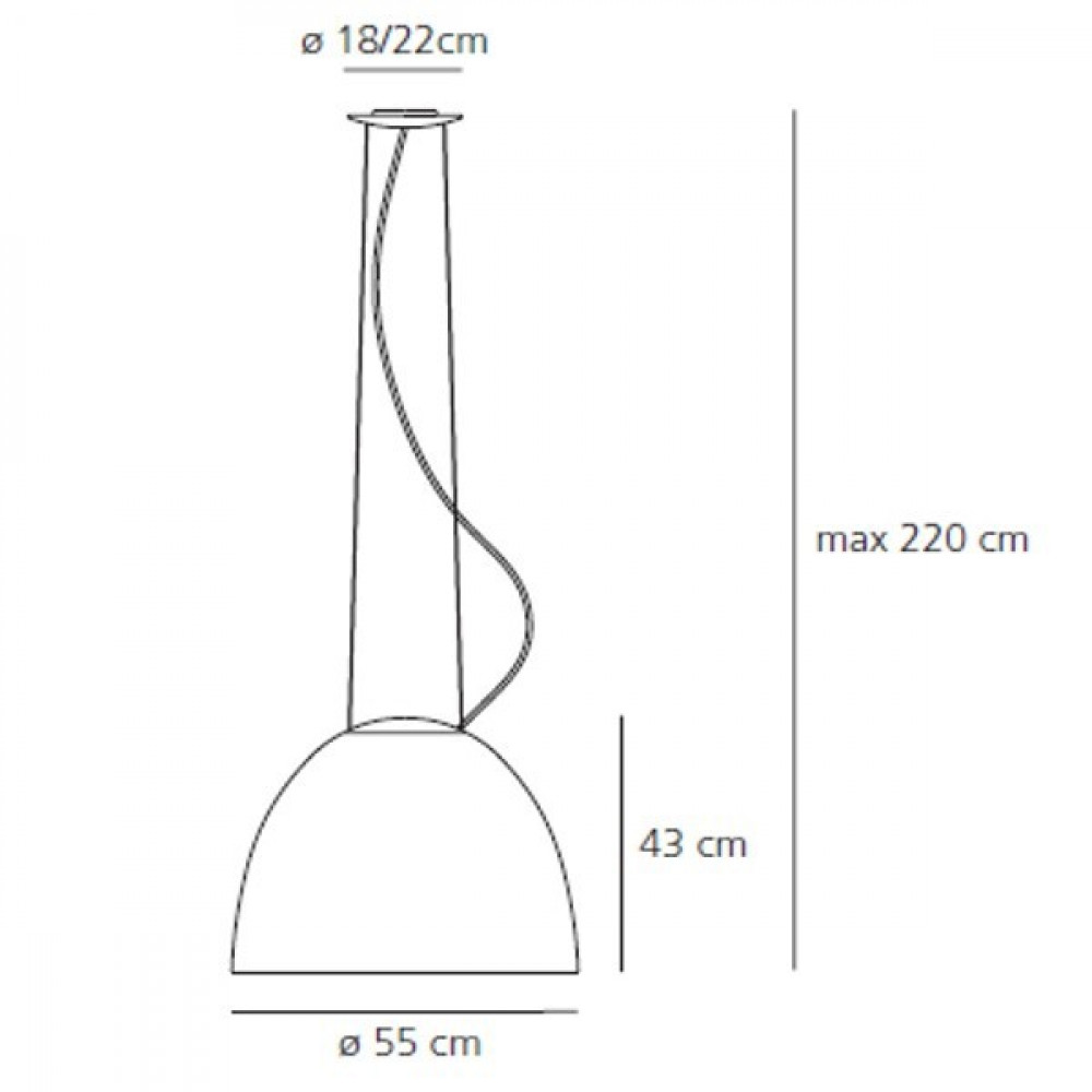 Люстра Nur Gloss D90 H70 черный DE10044