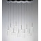 Люстра Spillray 10 красный 