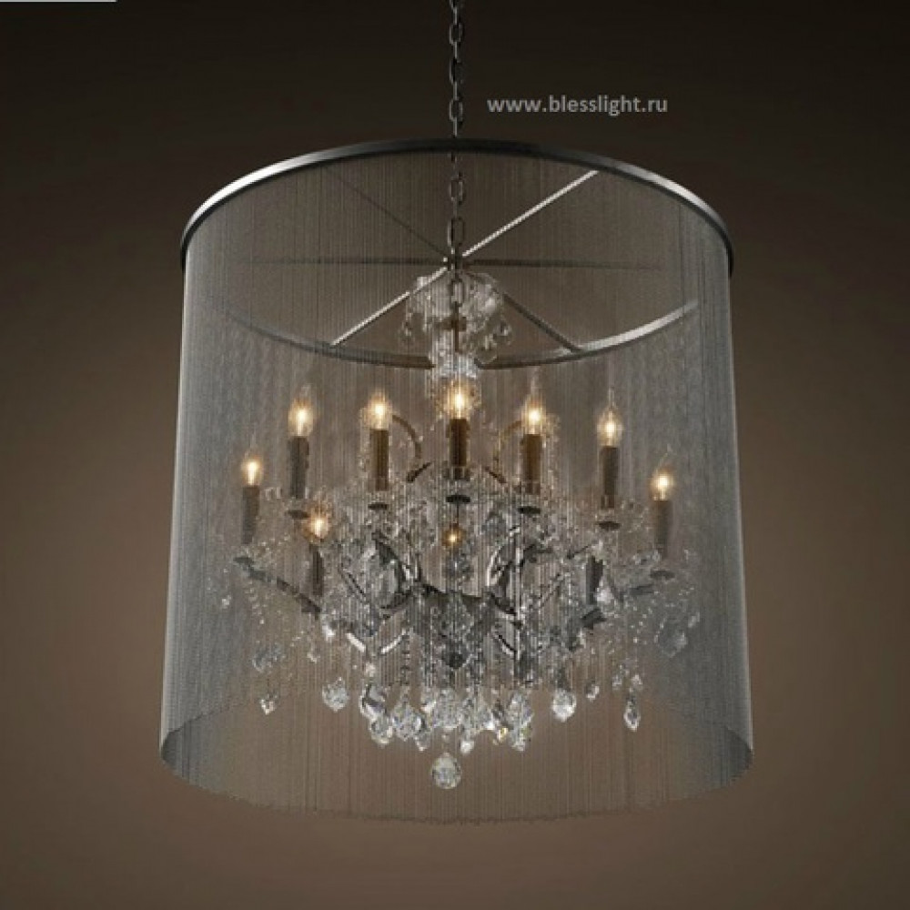 Люстра Vaille crystal 3005–D12 ржавый металл  DE30078