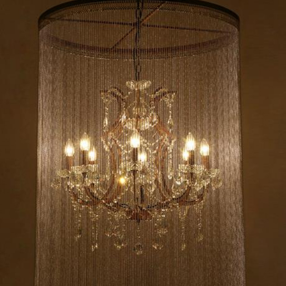 Люстра Vaille crystal 3005–D12 ржавый металл  DE30078