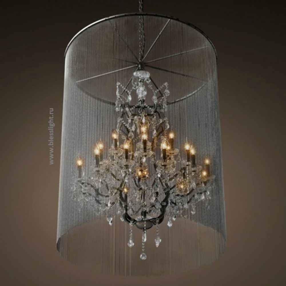 Люстра Vaille crystal 3005–D24 ржавый металл  DE30080