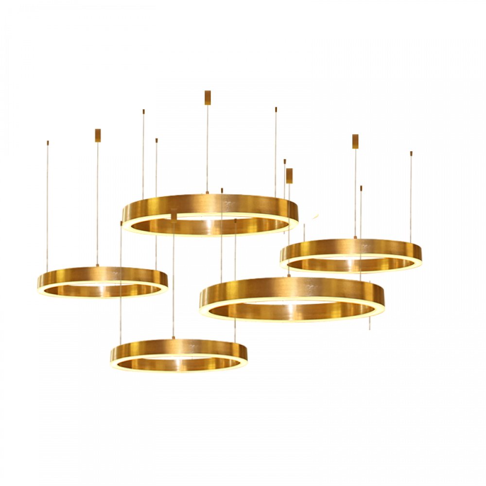 Светильник Light Ring Horizontal Copper Gold D60  DE17029