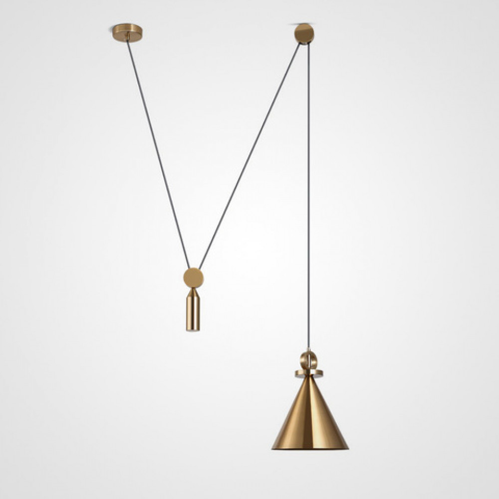 Светильник Shape up Pendant Cone Brass   DE18710