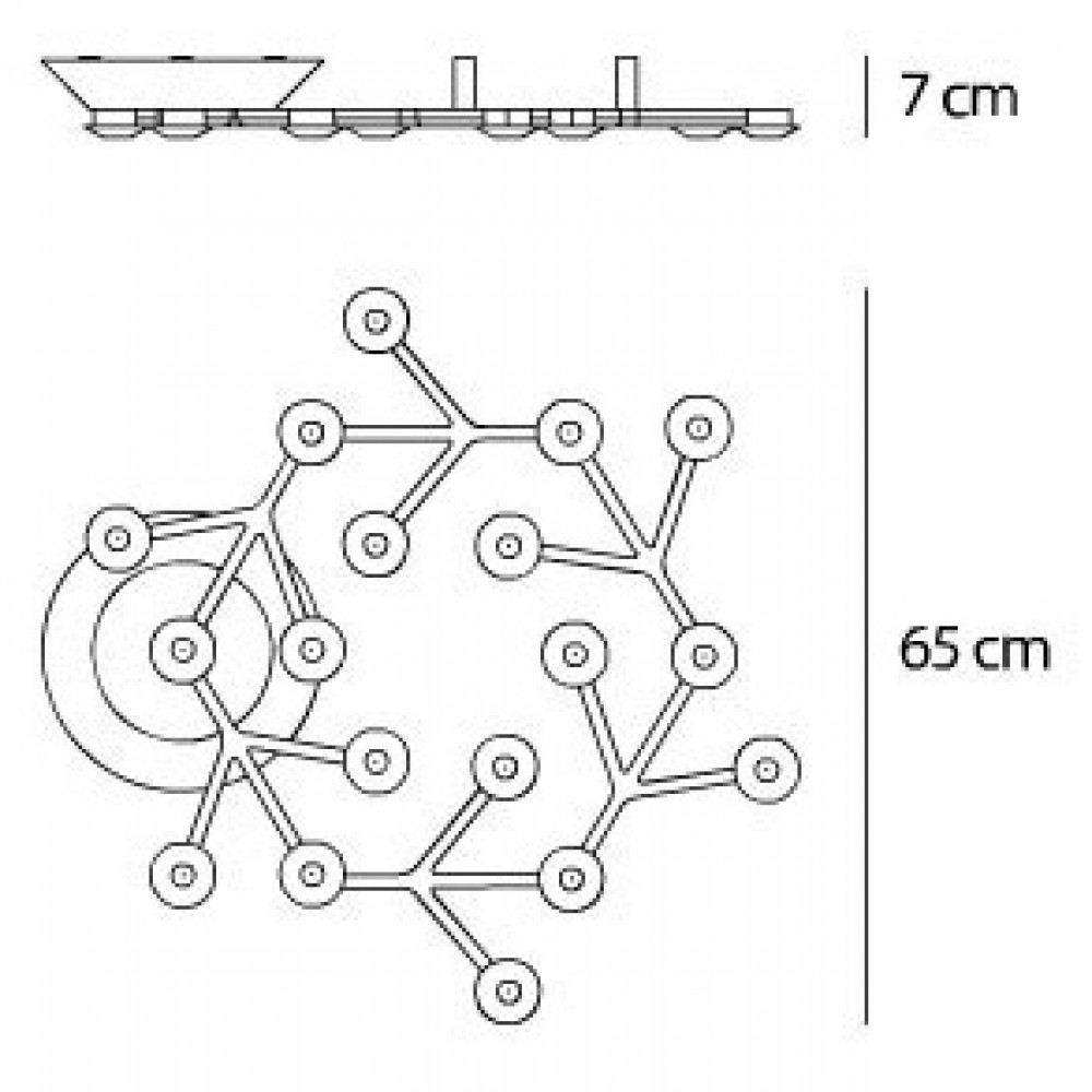 Светильник настенно-потолочный Led Net Circle D90  36 х 1Вт  DE12286