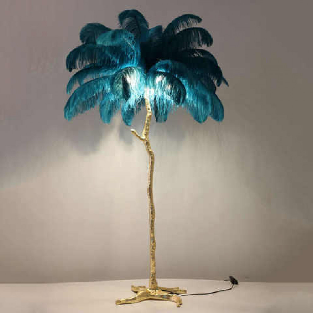 Торшер The Feather Floor Lamp бирюзовый  DE17721