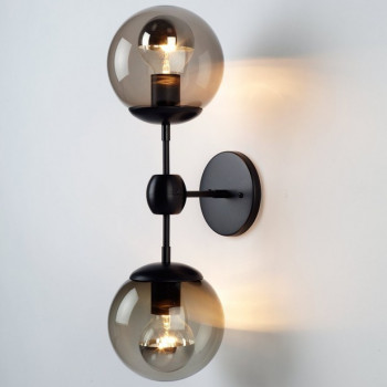 Бра Modo Sconce 2 Globes Black