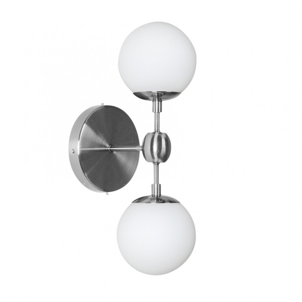 Бра Modo Sconce 2 Globes Chrome DE12418