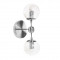 Ѓра Modo Sconce 2 Globes Chrome-clear