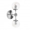 Бра Modo Sconce 2 Globes Chrome-clear