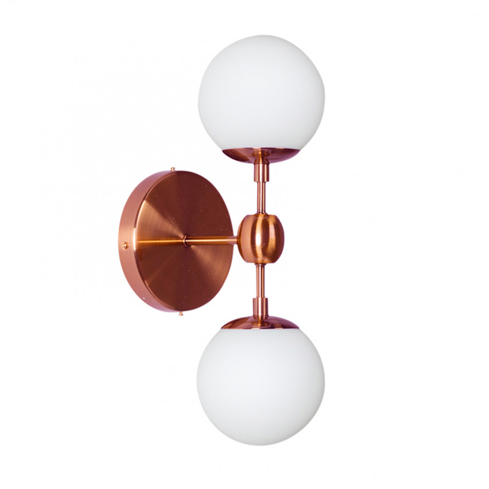 Бра Modo Sconce 2 Globes Copper DE12419