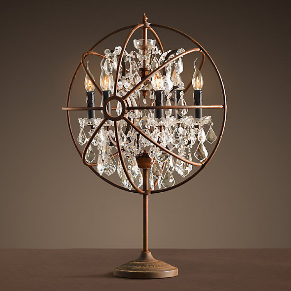 Лампа настольная Foucault's orb crystal DE30024