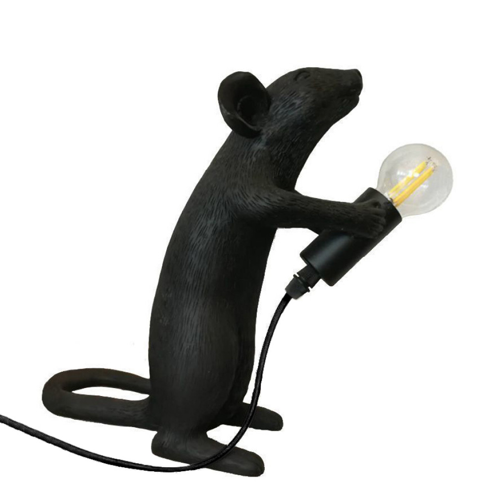 Лампа настольная Mouse Lamp Standing Black DE17213