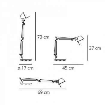 Лампа Tolomeo Micro Tavolo White