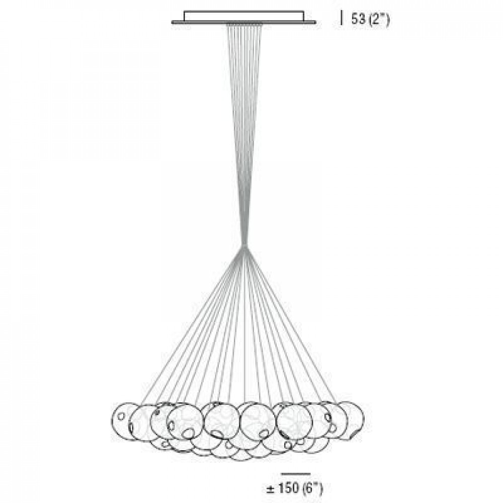 Люстра Bocci 28.37 Cluster D10 DE14508