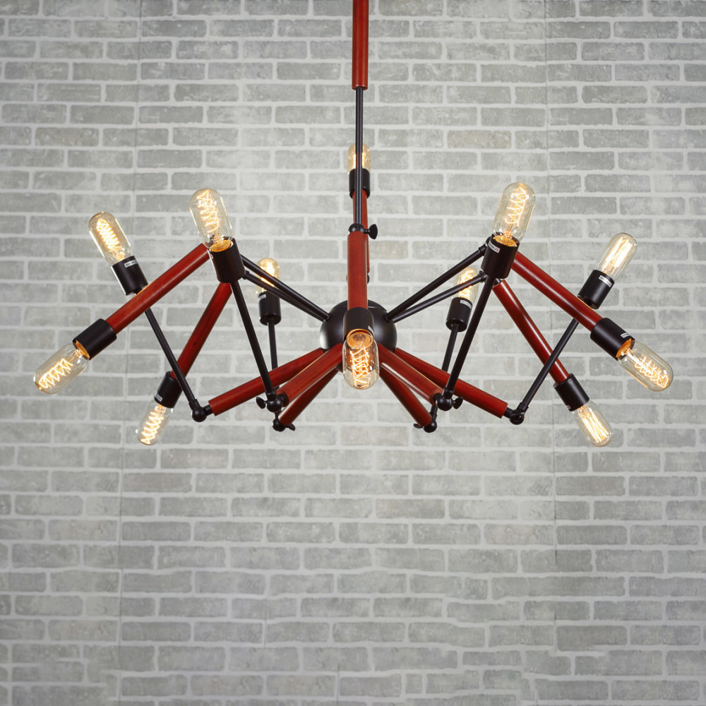 Люстра Double Octopus Wood DE30681
