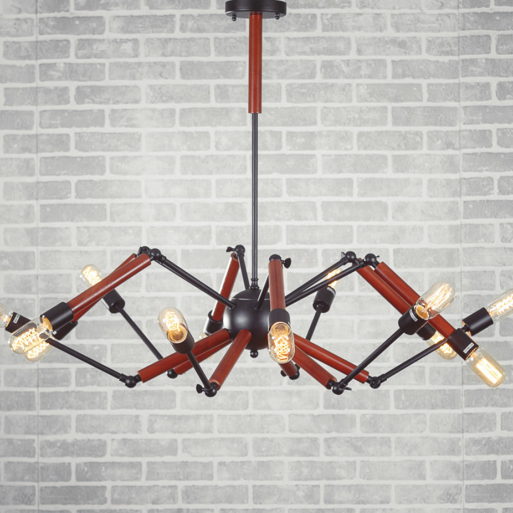 Люстра Double Octopus Wood DE30681