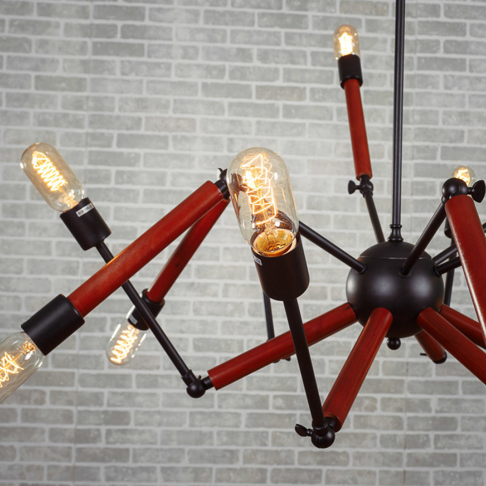 Люстра Double Octopus Wood DE30681