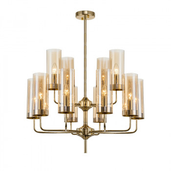 Люстра Glass Tube Chandelier Amber 12