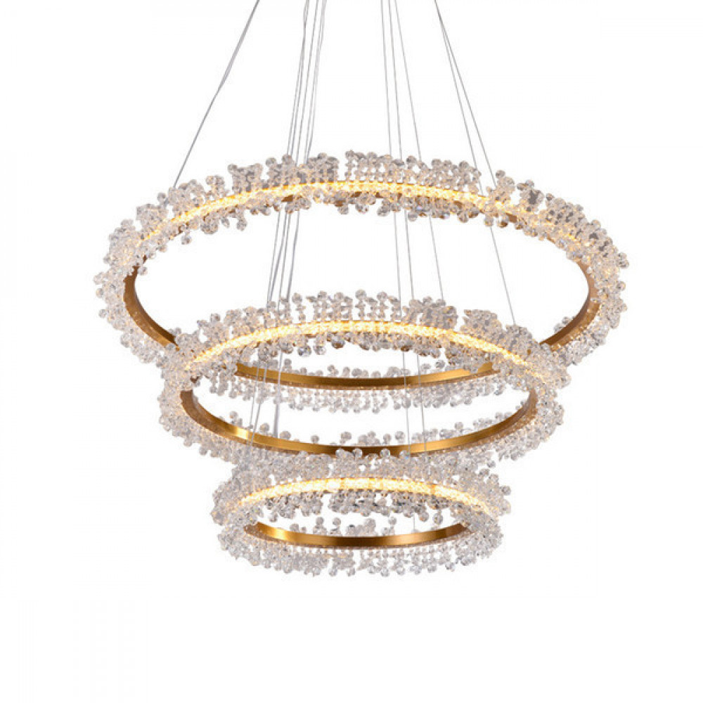 Люстра Halo Crystal Pendant Lamp Gold 3 DE18036