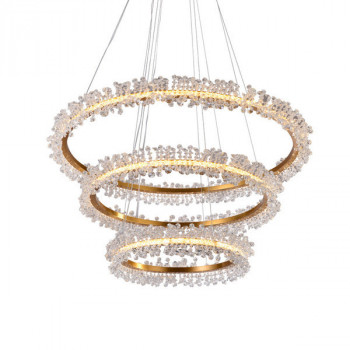 Люстра Halo Crystal Pendant Lamp Gold 3