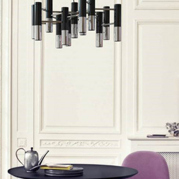 Люстра Ike Suspension 13 Black-Silver