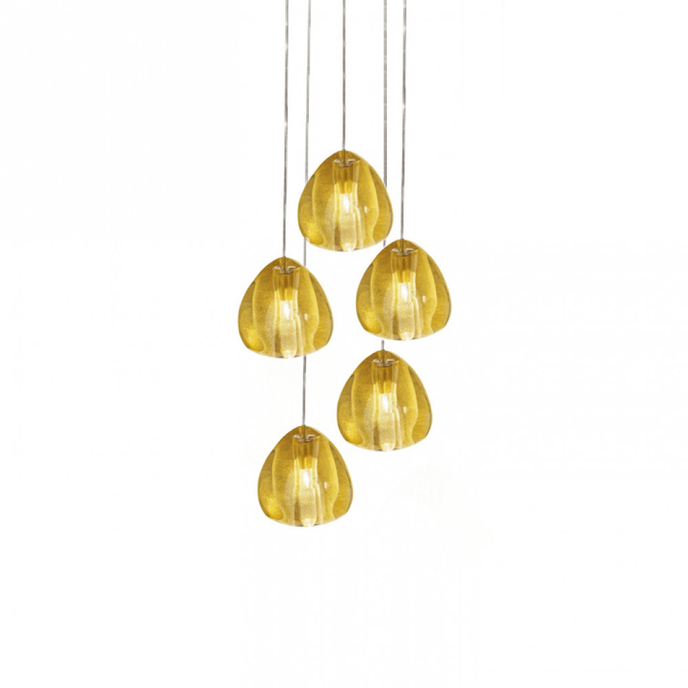 Люстра Mizu Amber 5 DE17131