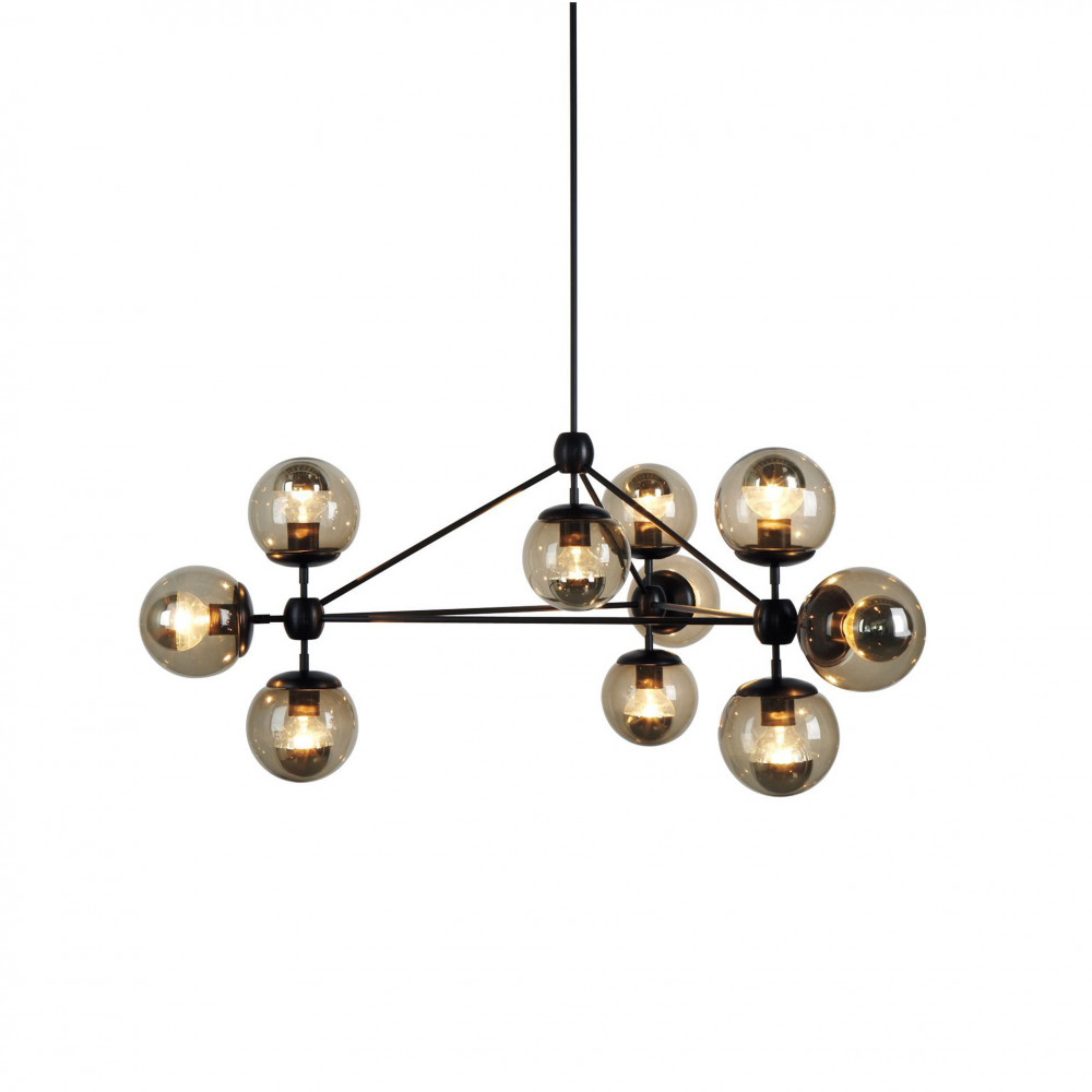 Люстра Modo Chandelier 10 Globes Black DE10453