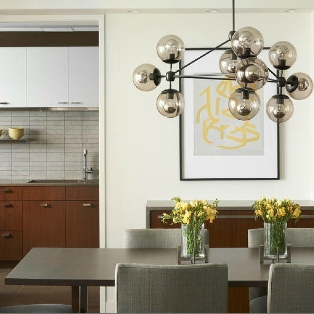 Люстра Modo Chandelier 10 Globes Black DE10453