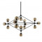 ‹юстра Modo Chandelier 15 Globes Black