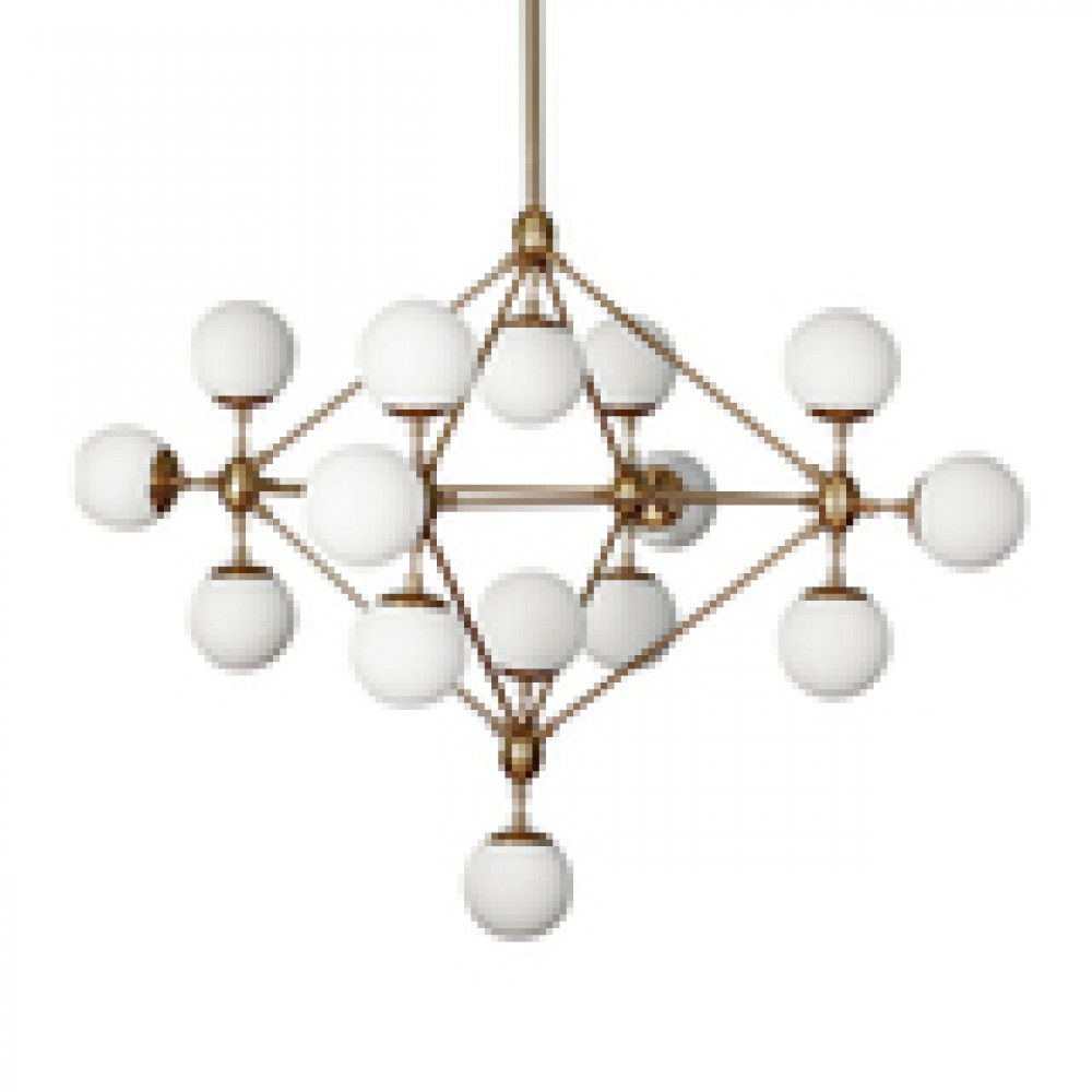 Люстра Modo Chandelier 15 Globes Copper DE16819