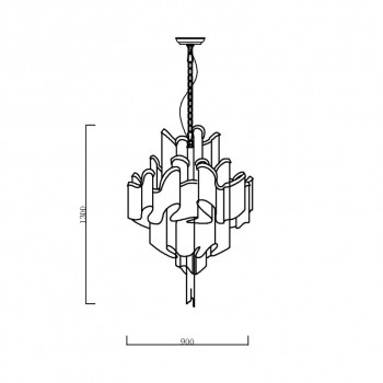 Люстра Stream Suspension Black
