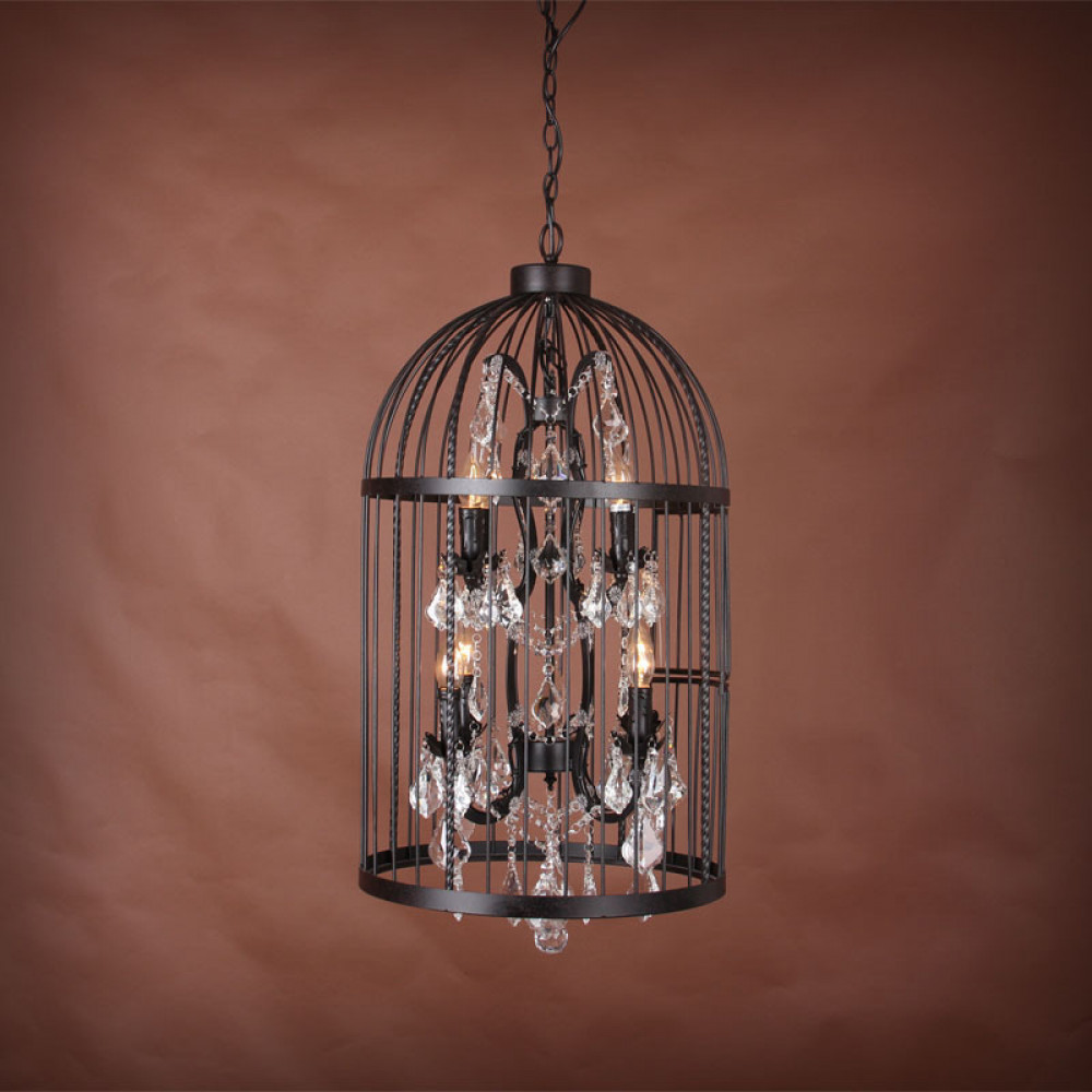 Люстра Vintage birdcage 4+4 лампы DE30039