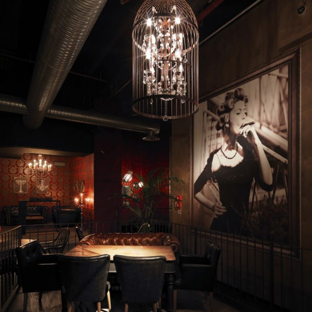 Люстра Vintage birdcage 6+6 ламп DE30030